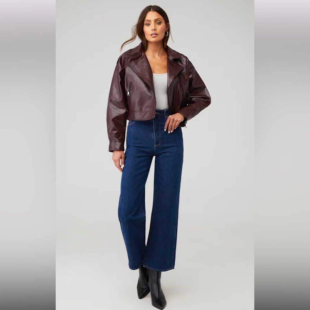 Steve Madden Women's Vicente Jacket in Burgundy Red Size Large